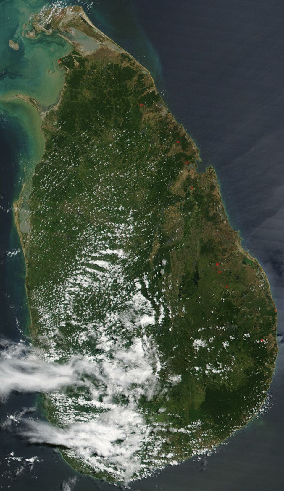 Delivery coverage map of Sri Lanka